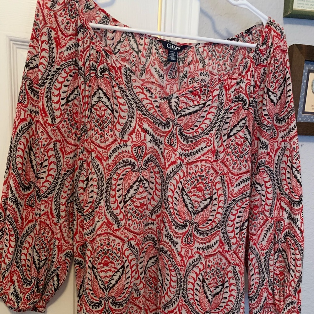 Fun comfy gauze blouse
